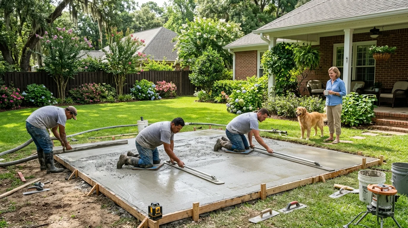 Stamped vs. Plain Concrete: Comparing Costs in Humble